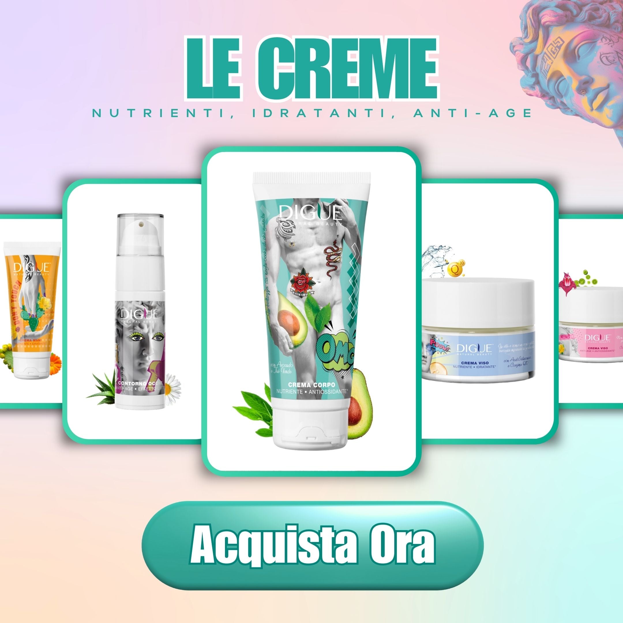 Creme Viso e Corpo - Bio e Superfood - Nickel Tested