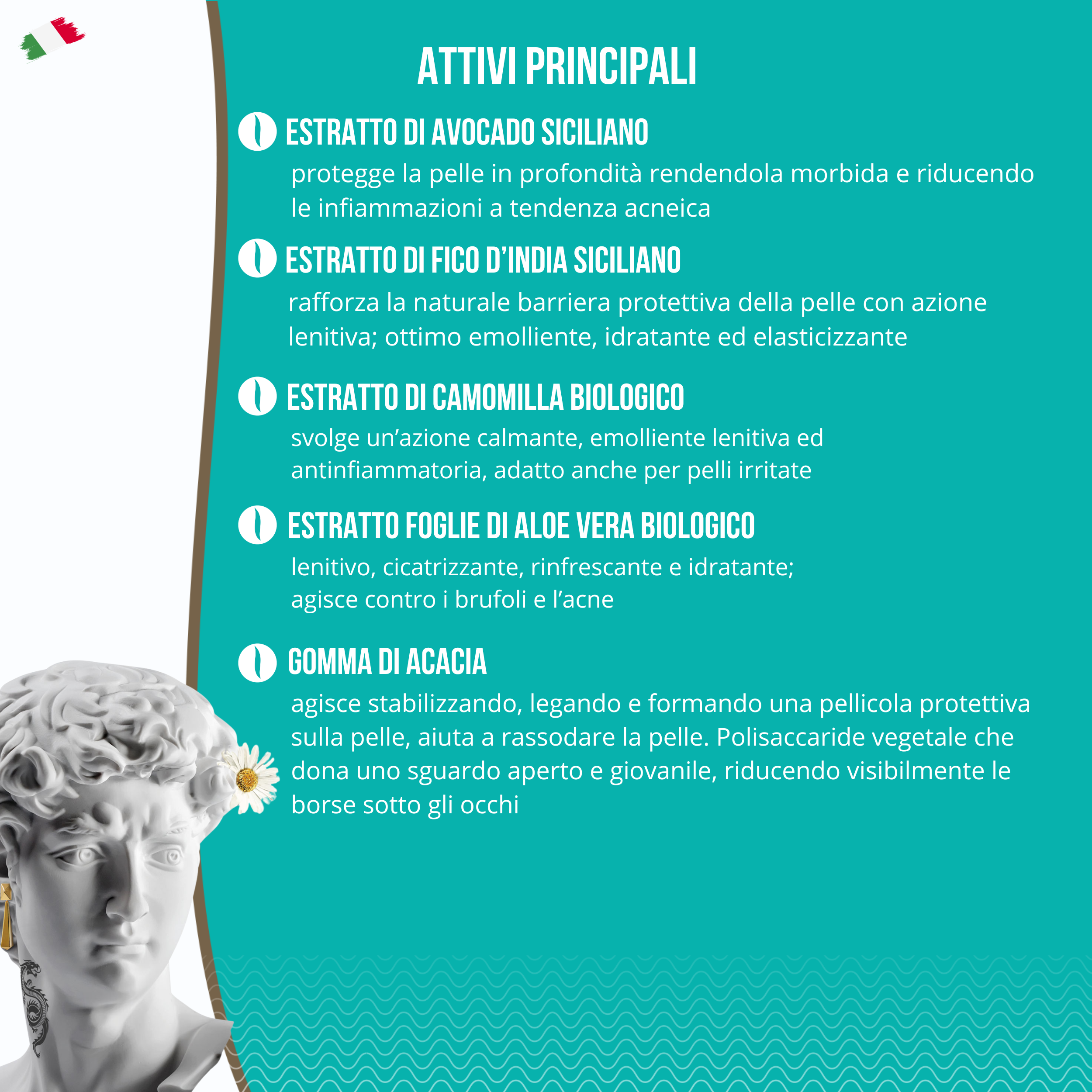 Crema Contorno Occhi Anti-Age - Anti-Rughe | Calma e Rassoda la Pelle del Contorno Occhi | 30 ml Made in Italy