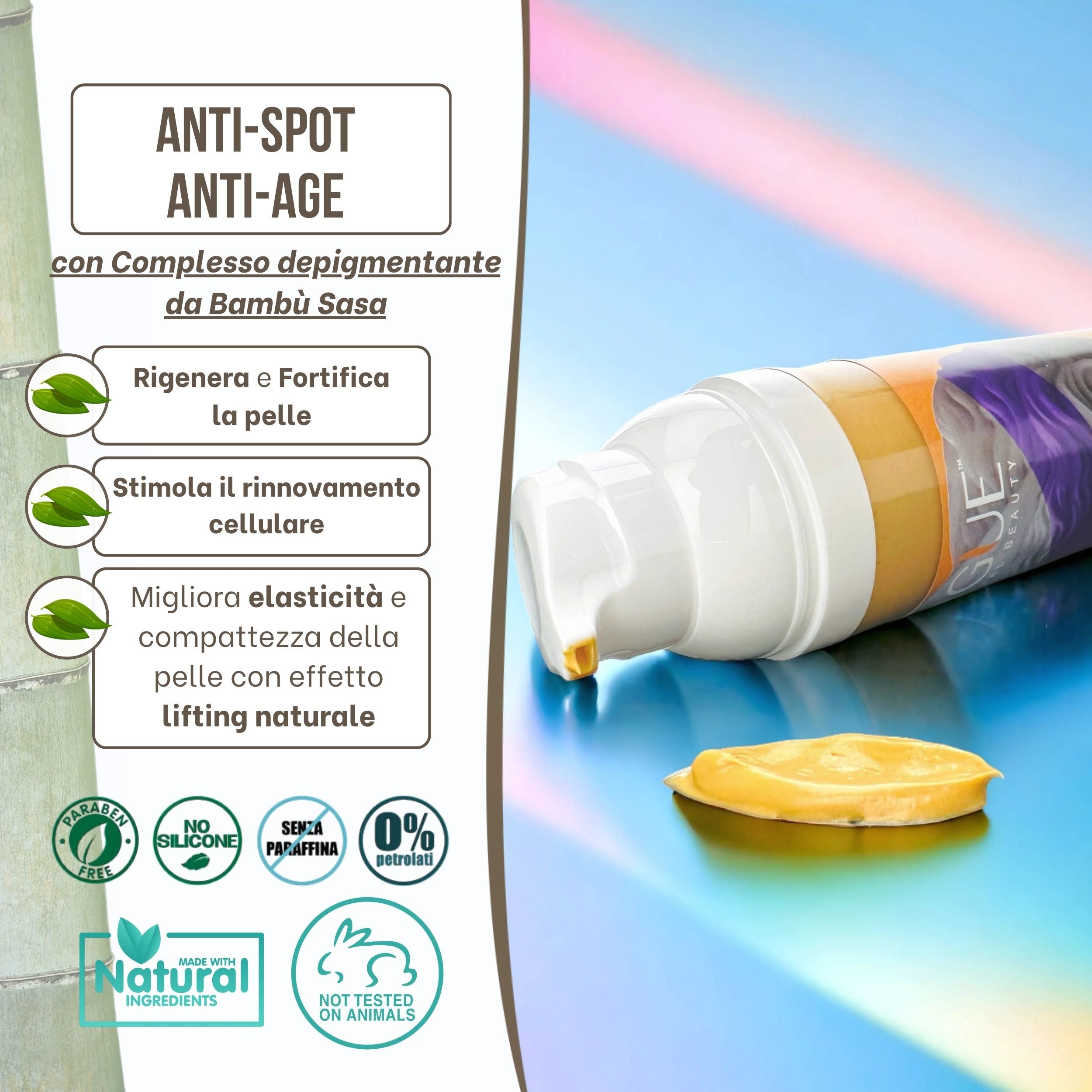 Maschera Viso Bio Gold AntiAge - AntiMacchie - Effetto Schiarente su Discromie