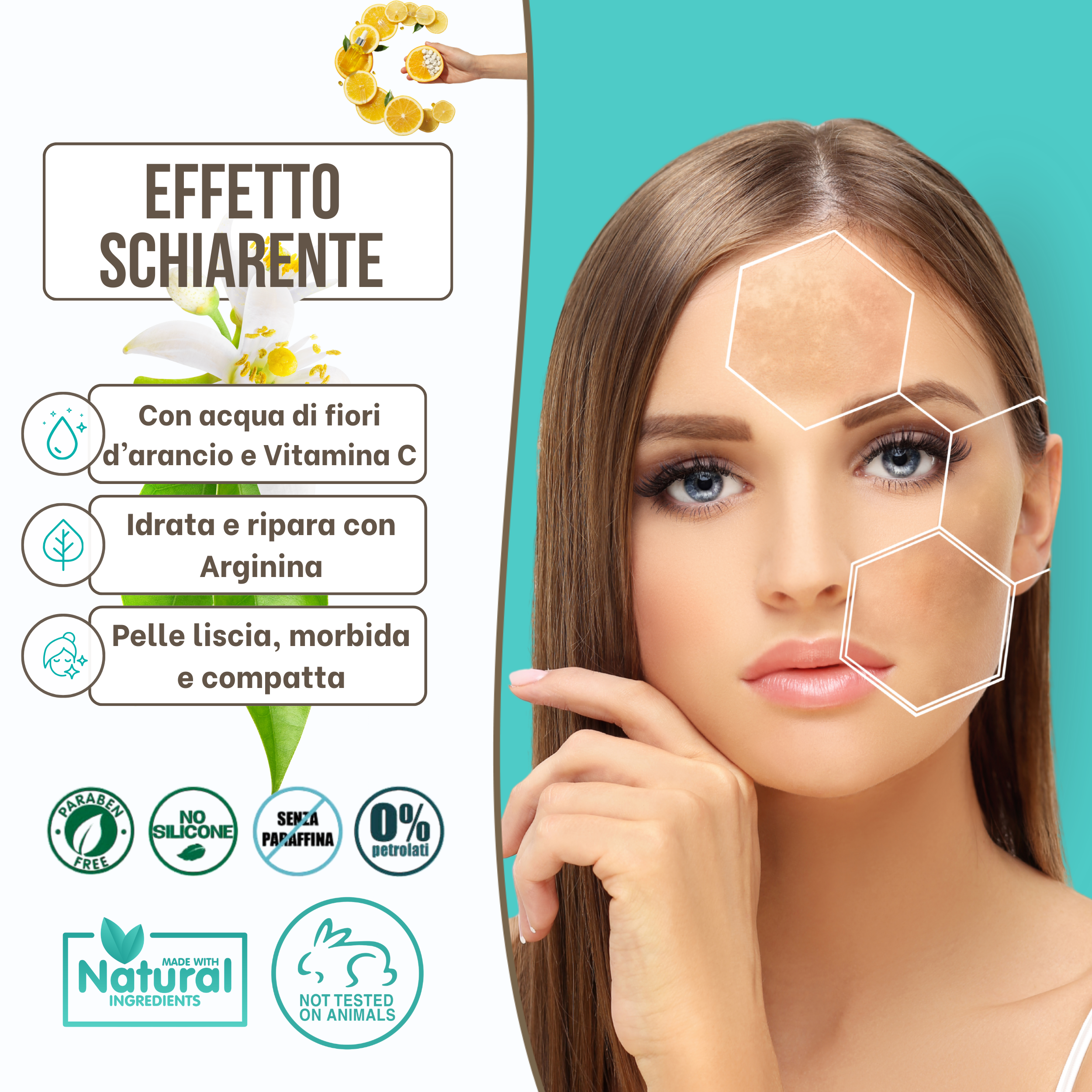 Siero Viso Bio Illuminante con Vitamina C - Effetto Anti-Macchie e Anti-Rughe