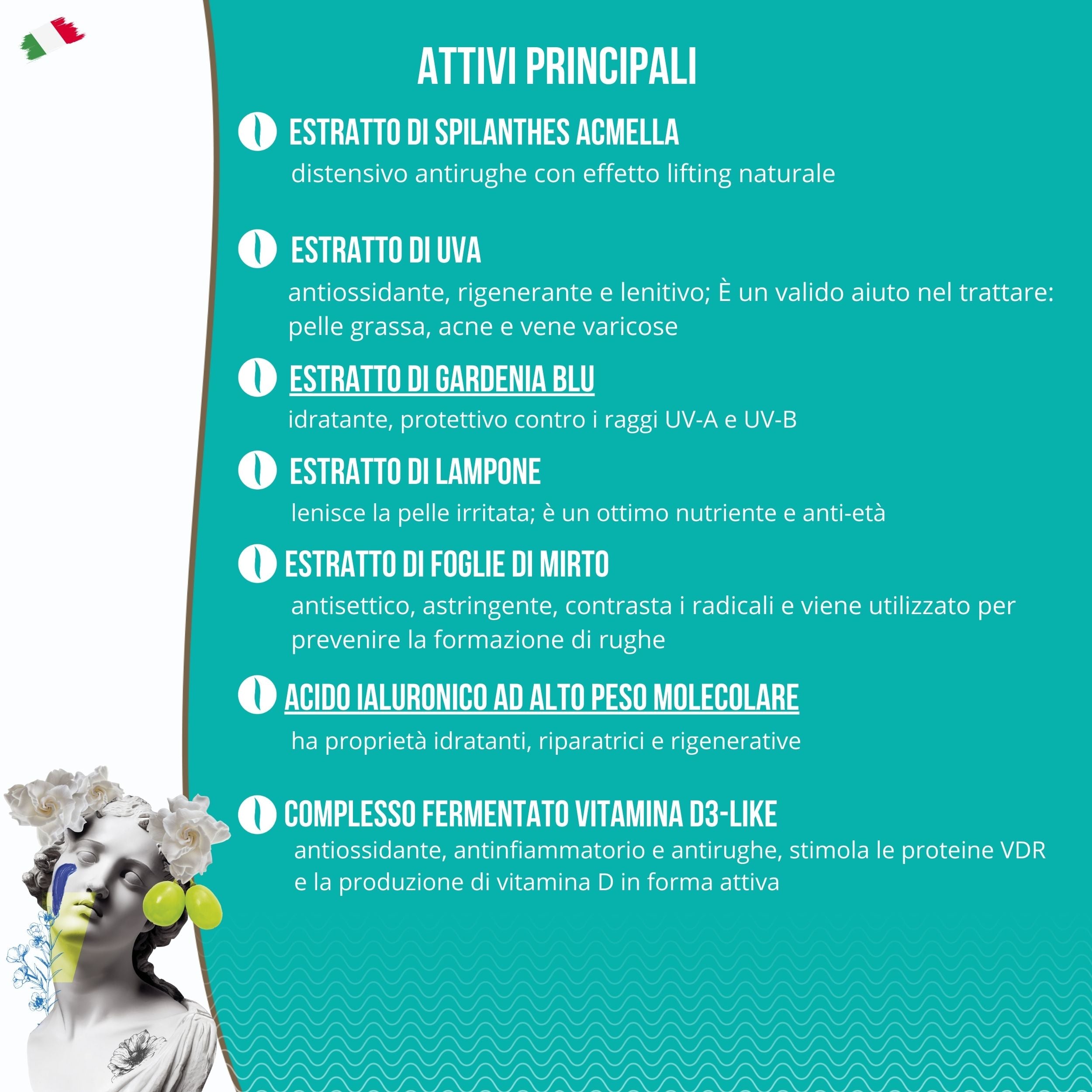 Maschera Viso Bio Antiage-Antirughe - Effetto Lift contro Rughe e Linee Sottili