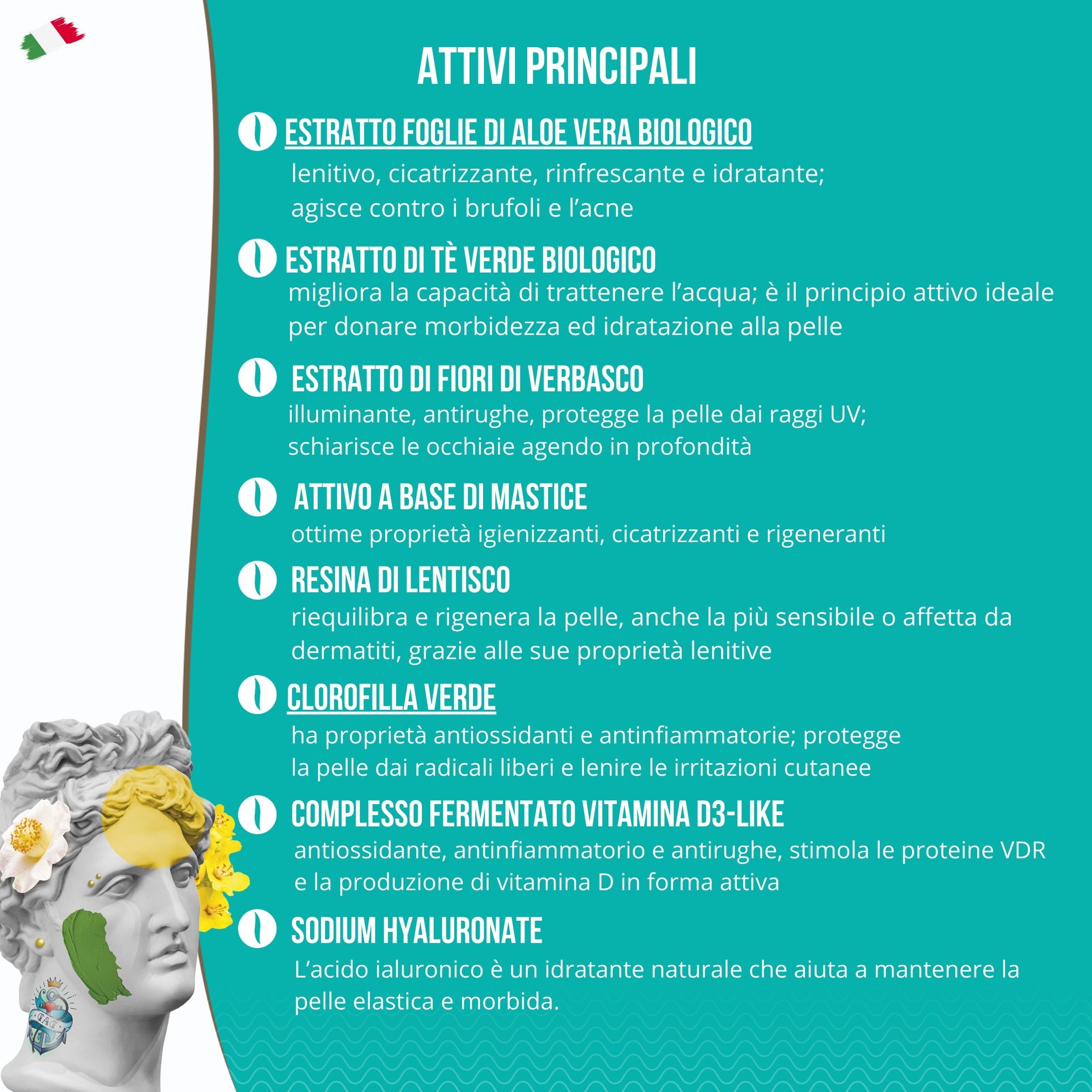 Maschera Viso Bio Illuminante e Detox | Cura la Pelle Irritata, Punti Neri e Acne