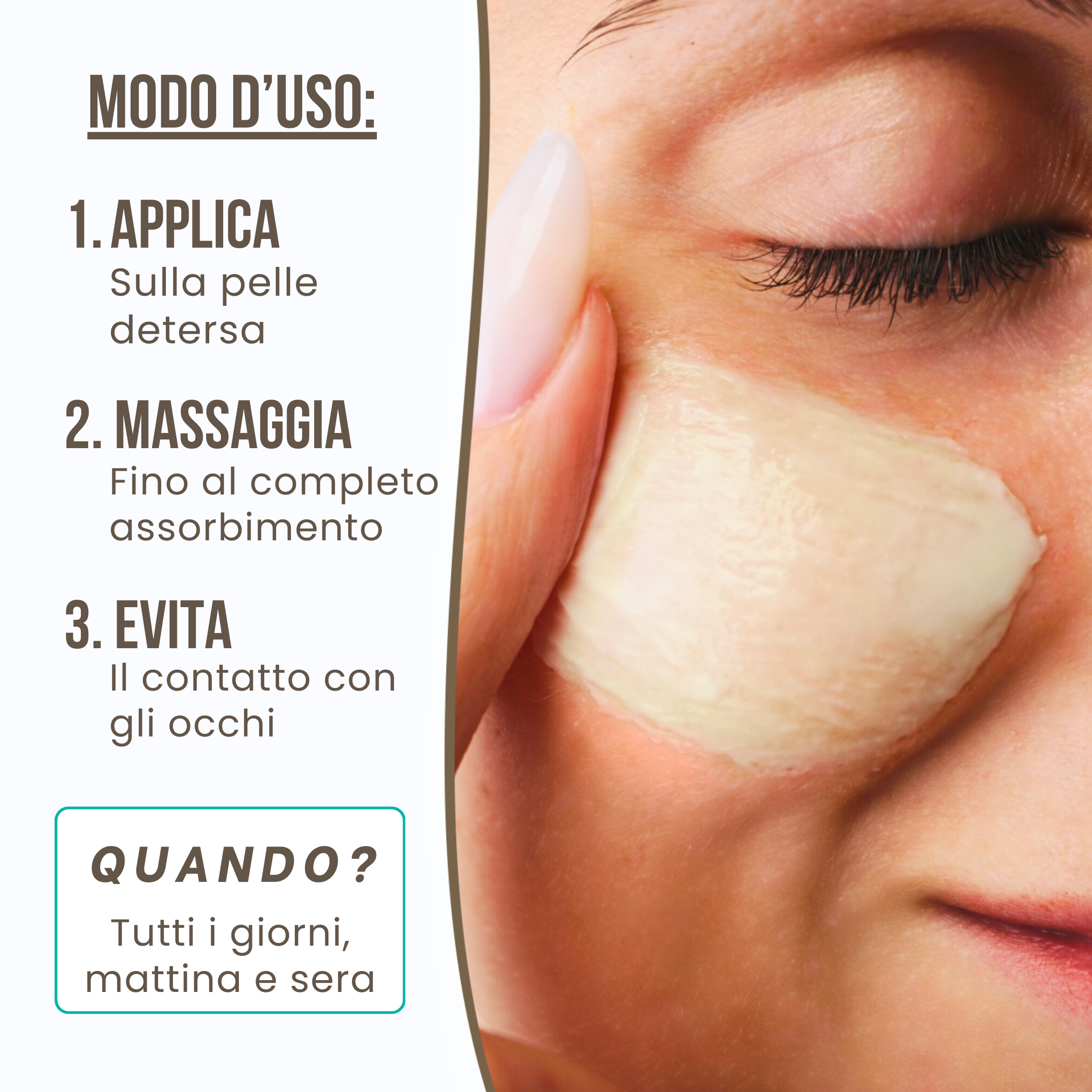 Crema Viso Bio Idratante e Nutriente Q10 - Effetto Lift con azione Anti-Aging e Rimpolpante - 50 ml Made in Italy
