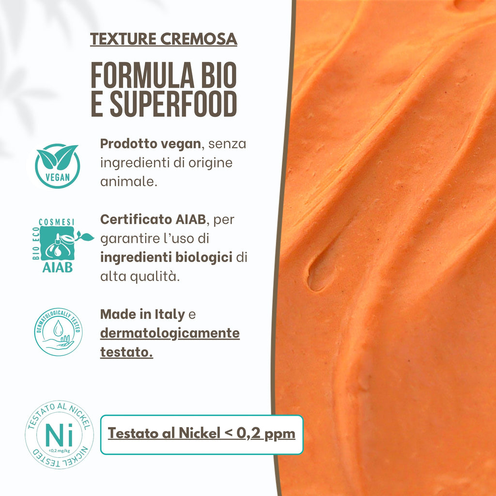 Maschera Viso Bio Antiossidante - Trattamento Nutriente e Idratante per pelle Matura e Spenta