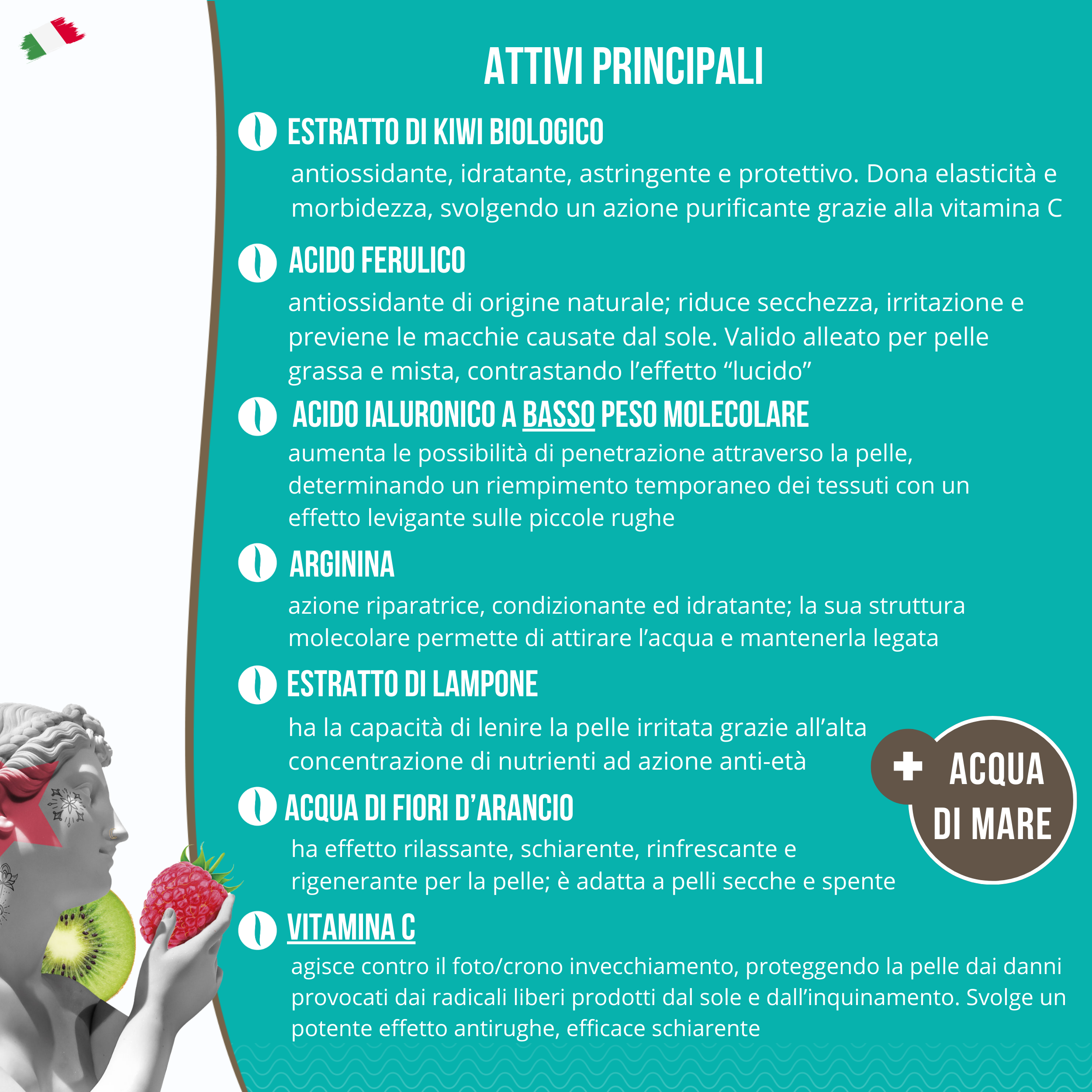 Siero Viso Bio Illuminante con Vitamina C - Effetto Anti-Macchie e Anti-Rughe